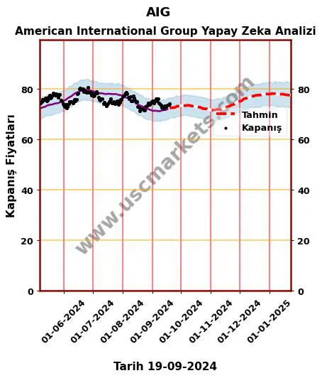 AIG hisse hedef fiyat 2024 American International Group grafik