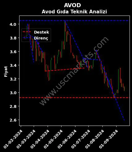 AVOD destek direnç A.V.O.D. KURUTULMUŞ GIDA teknik analiz grafik AVOD fiyatı