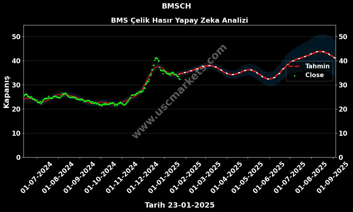 BMSCH hisse hedef fiyat 2024 BMS Çelik Hasır grafik