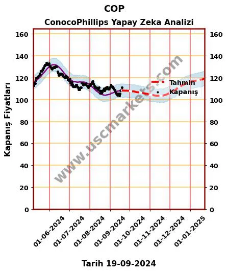 COP hisse hedef fiyat 2024 ConocoPhillips grafik