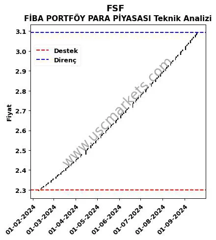 FSF destek direnç FİBA PORTFÖY PARA PİYASASI teknik analiz grafik FSF fiyatı