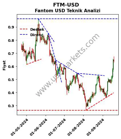 FTM-USD destek direnç Fantom Dolar teknik analiz grafik FTM-USD fiyatı