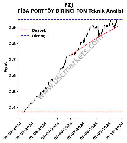 FZJ destek direnç FİBA PORTFÖY BİRİNCİ FON teknik analiz grafik FZJ fiyatı