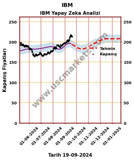 IBM hisse hedef fiyat 2024 IBM grafik