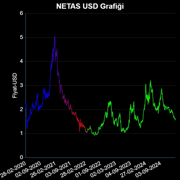 NETAS Dolar Grafiği