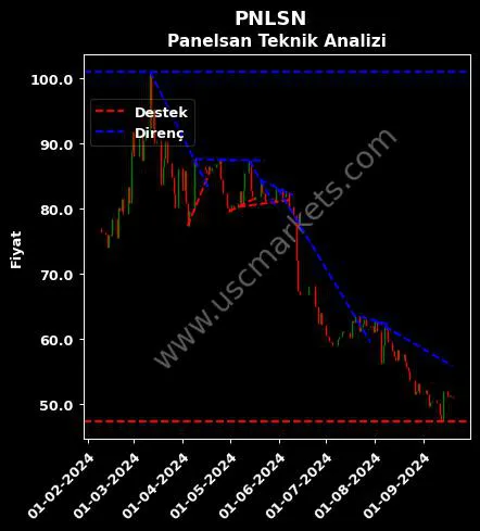 PNLSN destek direnç PANELSAN ÇATI CEPHE teknik analiz grafik PNLSN fiyatı