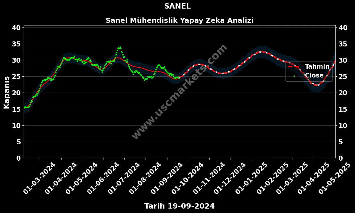 SANEL hisse hedef fiyat 2024 Sanel Mühendislik grafik