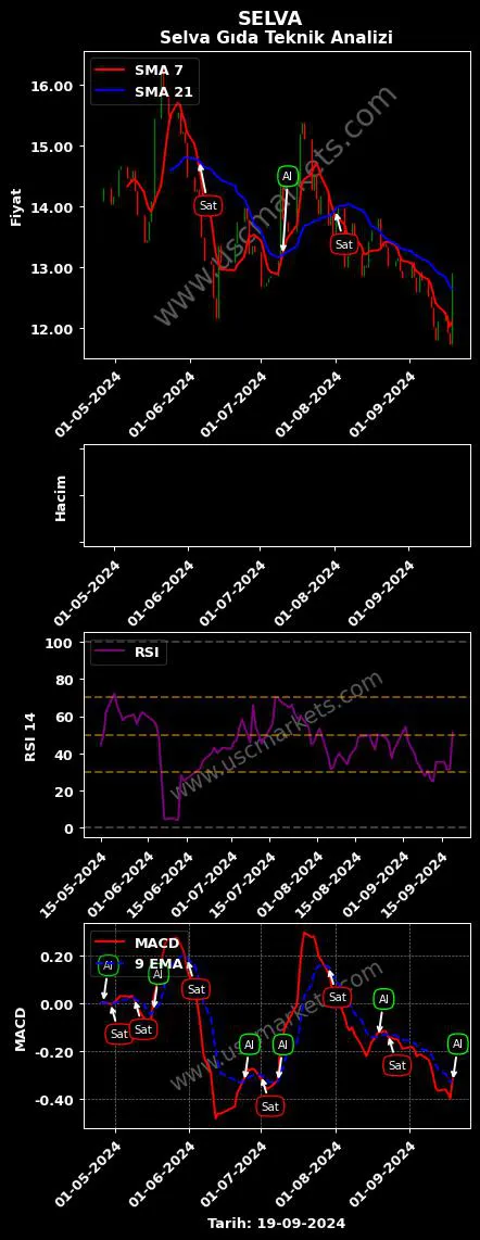 SELVA al veya sat SELVA GIDA SANAYİ grafik analizi SELVA fiyatı