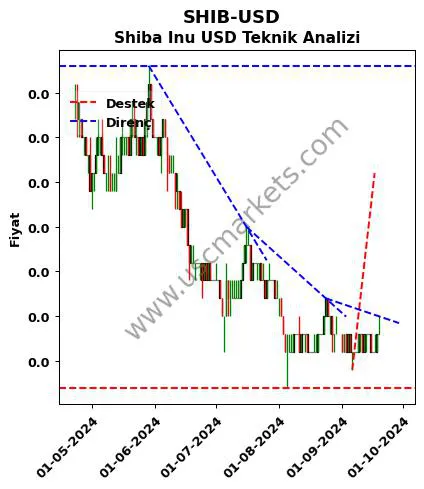 SHIB-USD destek direnç Shiba Inu Dolar teknik analiz grafik SHIB-USD fiyatı