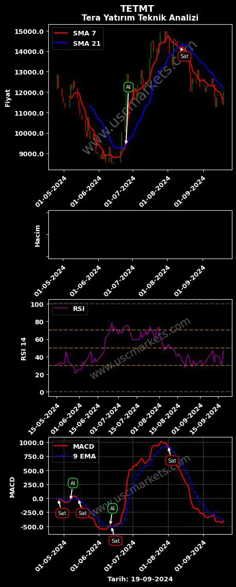 TETMT al veya sat TETAMAT GIDA YATIRIMLARI grafik analizi TETMT fiyatı