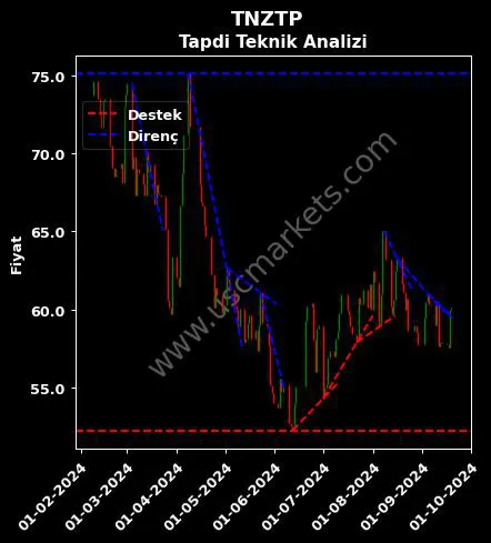 TNZTP destek direnç TAPDİ OKSİJEN ÖZEL teknik analiz grafik TNZTP fiyatı