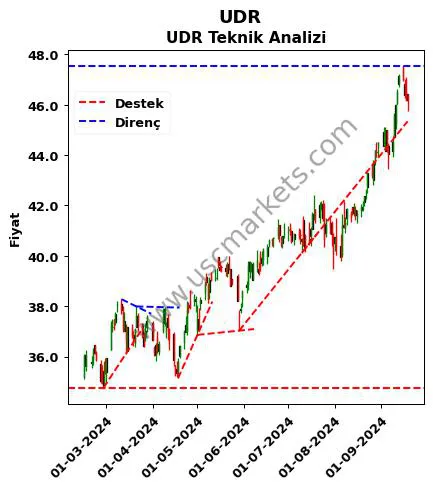 UDR destek direnç UDR teknik analiz grafik UDR fiyatı