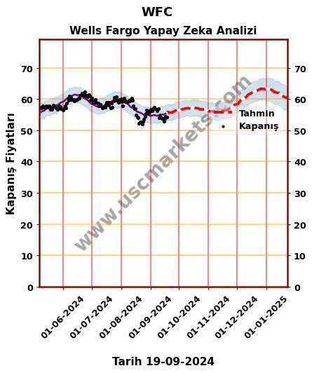 WFC hisse hedef fiyat 2024 Wells Fargo grafik