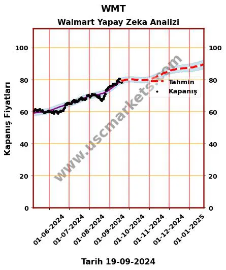 WMT hisse hedef fiyat 2024 Walmart grafik