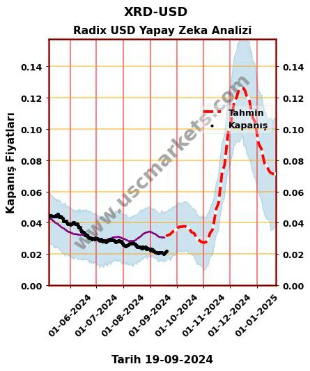 XRD-USD hisse hedef fiyat 2024 Radix USD grafik