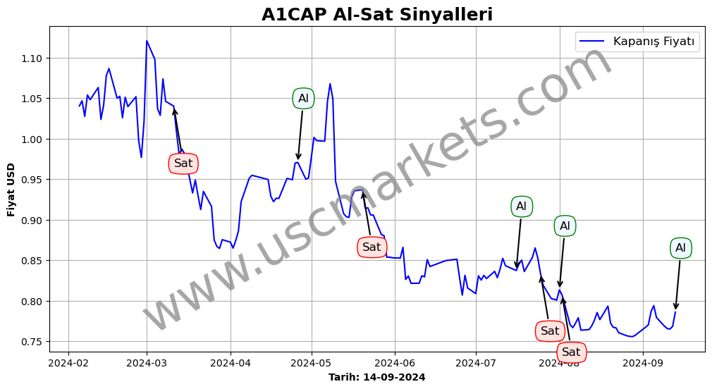 A1CAP algoritma sinyalleri 1