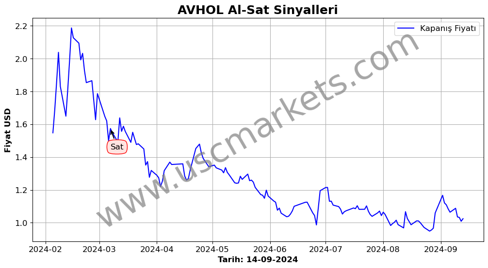 AVHOL algoritma sinyalleri 2