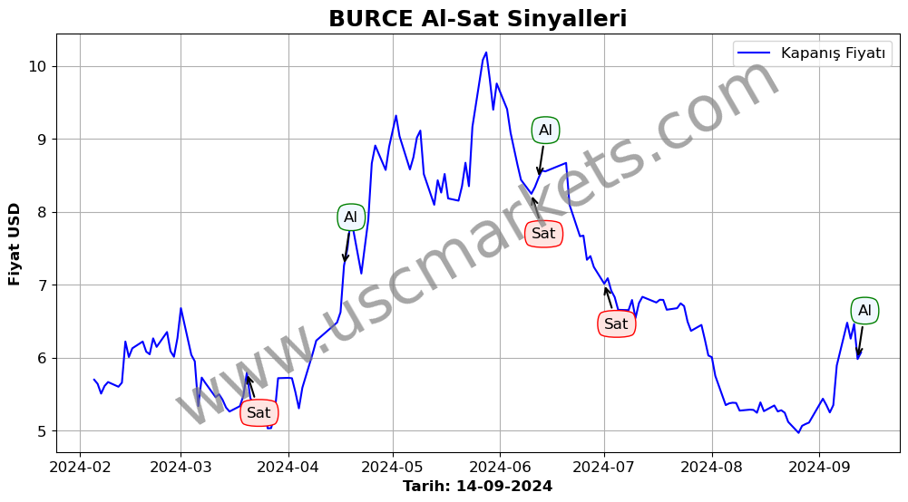 BURCE algoritma sinyalleri 1