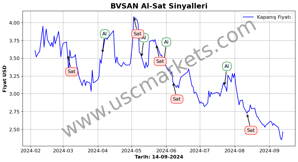 BVSAN algoritma sinyalleri 2