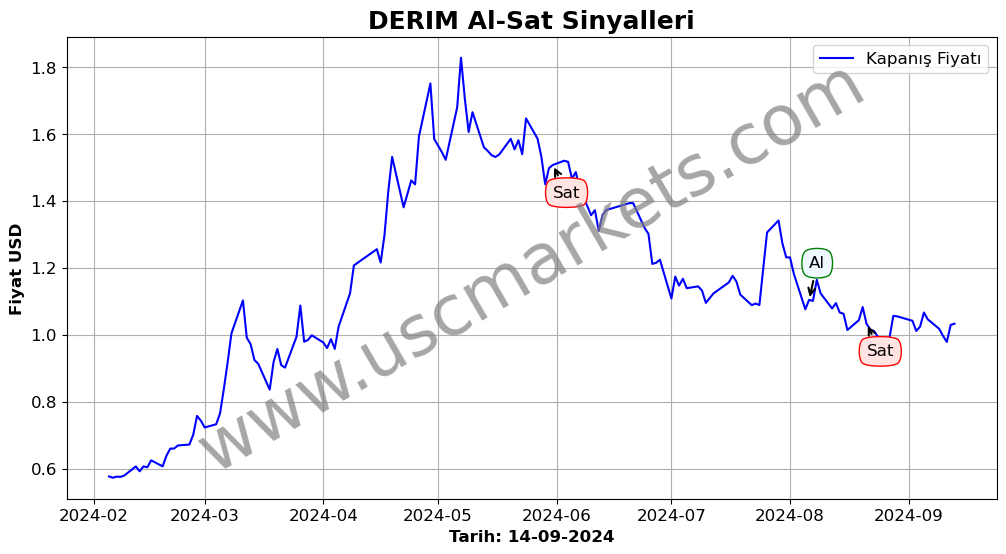 DERIM algoritma sinyalleri 1