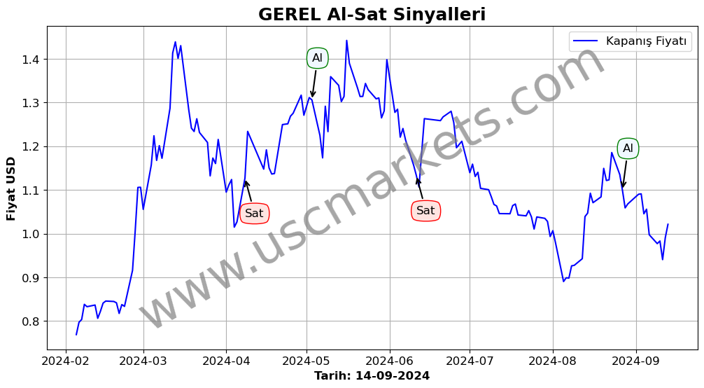 GEREL algoritma sinyalleri 3