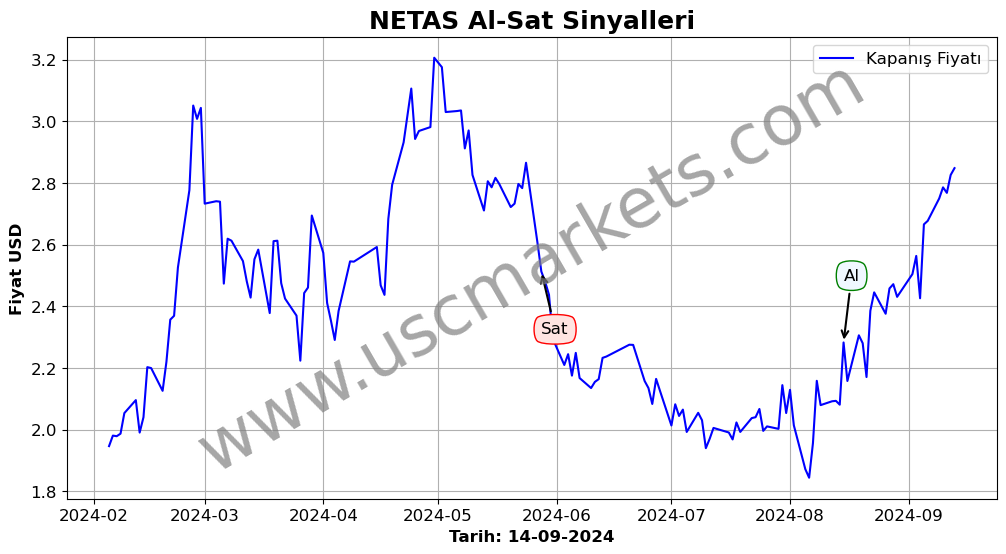 NETAS algoritma sinyalleri 1