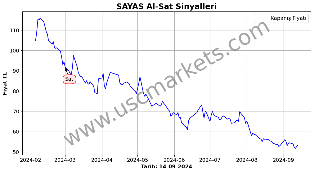 SAYAS algoritma sinyalleri 2