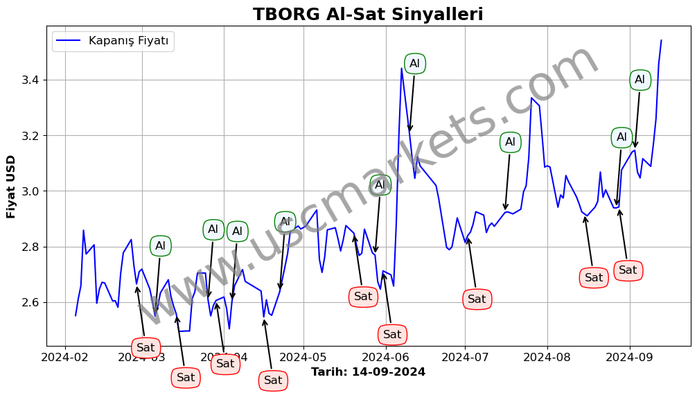 TBORG algoritma sinyalleri 1